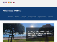 Frontpage screenshot for site: Apartmani Kampic - Poreč (http://www.apartmani-kampic.hr)
