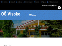 Frontpage screenshot for site: Osnovna škola Visoko (http://www.os-visoko.skole.hr/)