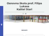 Frontpage screenshot for site: Osnovna škola prof. Filipa Lukasa Kaštel Stari (http://os-flukasa-kastelstari.skole.hr/)