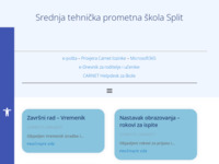 Frontpage screenshot for site: Srednja tehnička prometna škola Split (http://ss-tehnicka-prometna-st.skole.hr/)