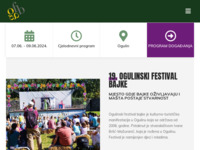 Frontpage screenshot for site: Udruga Ogulinski festival bajke (http://ogfb.hr)