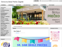 Frontpage screenshot for site: (http://www.os-precko-zg.skole.hr/)