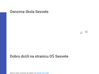 Frontpage screenshot for site: Osnovna škola Sesvete (http://os-sesvete-zg.skole.hr/)