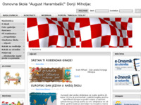 Frontpage screenshot for site: Osnovna škola August Harambašić, Donji Miholjac (http://www.os-aharambasica-donjimiholjac.skole.hr/)