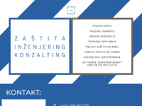 Frontpage screenshot for site: ZIK - zaštita, inženjering, konzalting (http://www.zastita.hr)