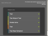 Frontpage screenshot for site: Taxi Pula - Istra taxi (http://taxi-istria.com)