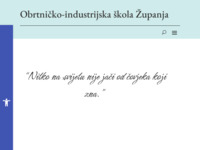 Frontpage screenshot for site: (http://ss-obrtnicko-industrijska-zu.skole.hr/)