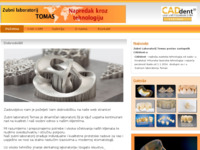 Frontpage screenshot for site: Zubni laboratorij Tomas (http://www.dentaltomas.hr)