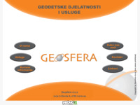 Frontpage screenshot for site: Geosfera d.o.o. - geodetske usluge (http://www.geosfera.hr)