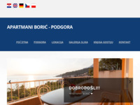 Frontpage screenshot for site: Apartmani Borić - Podgora (http://www.apartmani-boric.hr)