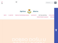 Frontpage screenshot for site: Općina Bistra (http://bistra.hr)