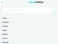 Frontpage screenshot for site: Sisak Portal (http://sisakportal.hr)
