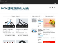 Frontpage screenshot for site: Bicikl Bez Pedala (http://www.biciklbezpedala.hr)