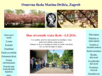 Frontpage screenshot for site: OŠ Marina Držića, Zagreb (http://www.os-mdrzica-zg.skole.hr)