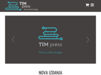 Frontpage screenshot for site: TIM press (http://www.tim-press.hr)
