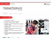 Frontpage screenshot for site: Termoservis - Ovlašteni servis plinskih trošila (http://termoservis.hr)