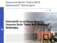 Frontpage screenshot for site: (http://os-ibmazuranic-strizivojna.skole.hr/)