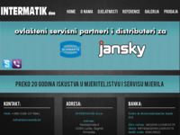 Frontpage screenshot for site: (http://www.intermatik.hr)