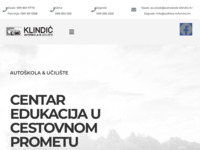 Frontpage screenshot for site: Autoskole Klindić (http://www.autoskole-klindic.hr)