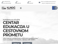 Frontpage screenshot for site: Autoskole Klindić (http://www.autoskole-klindic.hr)