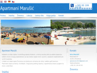 Frontpage screenshot for site: Apartmani Marušić - Žrnovnica (http://www.apartman-marusic.hr)