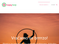 Frontpage screenshot for site: Happy hoop (http://www.happyhoop.hr)