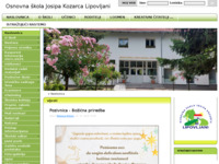 Frontpage screenshot for site: (http://www.os-jkozarca-lipovljani.skole.hr/)