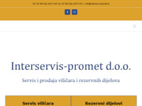 Slika naslovnice sjedišta: Interservis-promet d.o.o. (http://www.interservis-promet.hr/)