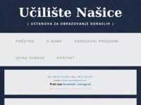 Frontpage screenshot for site: Pučko otvoreno učilište u Našicama (http://www.pou-nasice.hr)