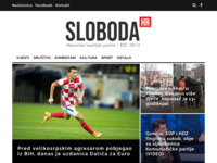 Frontpage screenshot for site: (http://www.sloboda.hr)