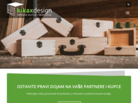 Frontpage screenshot for site: Drvene kutije Kikaxdesign (http://www.kikaxdesign.hr)