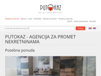 Frontpage screenshot for site: (http://putokaz-nekretnine.hr/)