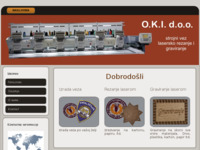 Frontpage screenshot for site: O.K.I. d.o.o. - Strojni vez, lasersko rezanje i graviranje (http://www.oki.hr)