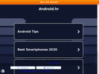 Frontpage screenshot for site: Android Hrvatska (http://android.hr)