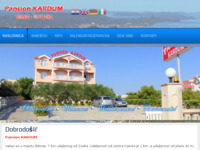 Frontpage screenshot for site: Pansion Kardum - Bibinje (http://www.pansion-kardum.hr)