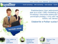 Frontpage screenshot for site: e-Poštar sustav (http://www.e-postar.hr/)
