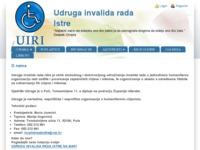Frontpage screenshot for site: (http://www.udruga-invalida-rada-istre.hr/)