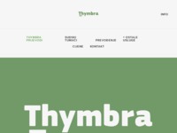 Frontpage screenshot for site: (http://www.thymbra.hr/)