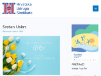 Frontpage screenshot for site: Hrvatska udruga sindkata (HUS) (http://www.hus.hr)