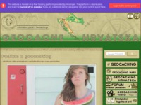 Frontpage screenshot for site: Geocache Hrvatska (http://www.geocache-hrvatska.esy.es)
