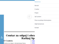 Frontpage screenshot for site: Centar za odgoj i obrazovanje Slava Raškaj, Split (http://www.centarslavaraskaj.hr)