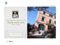 Frontpage screenshot for site: Gradska knjižnica Matija Vlačić Ilirik (http://www.gk-rovinj.hr)