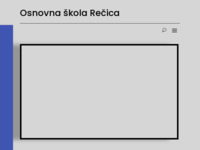 Frontpage screenshot for site: Osnovna škola Rečica (http://os-recica.skole.hr/)