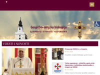 Frontpage screenshot for site: (http://www.gospicko-senjska-biskupija.hr/)