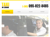 Frontpage screenshot for site: (http://www.taxi-zadar-croatia.com)