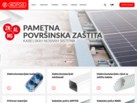 Frontpage screenshot for site: Kopos elektro d.o.o. - distribucija i prodaja elektroinstalacijskog materijala (http://www.kopos.hr)