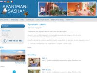 Frontpage screenshot for site: Apartmani Sasha - Krk (http://www.barisic-apartmani.hr)