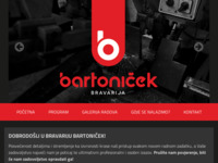 Frontpage screenshot for site: (http://www.bartonicek.hr)