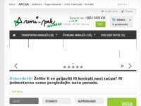 Frontpage screenshot for site: Uni-pak d.o.o. - poduzeće za izradu privjesaka od mikrogume (http://www.uni-pak.hr/)