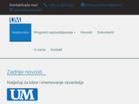 Frontpage screenshot for site: Učilište Meštar Split (http://www.uciliste-mestar.hr)